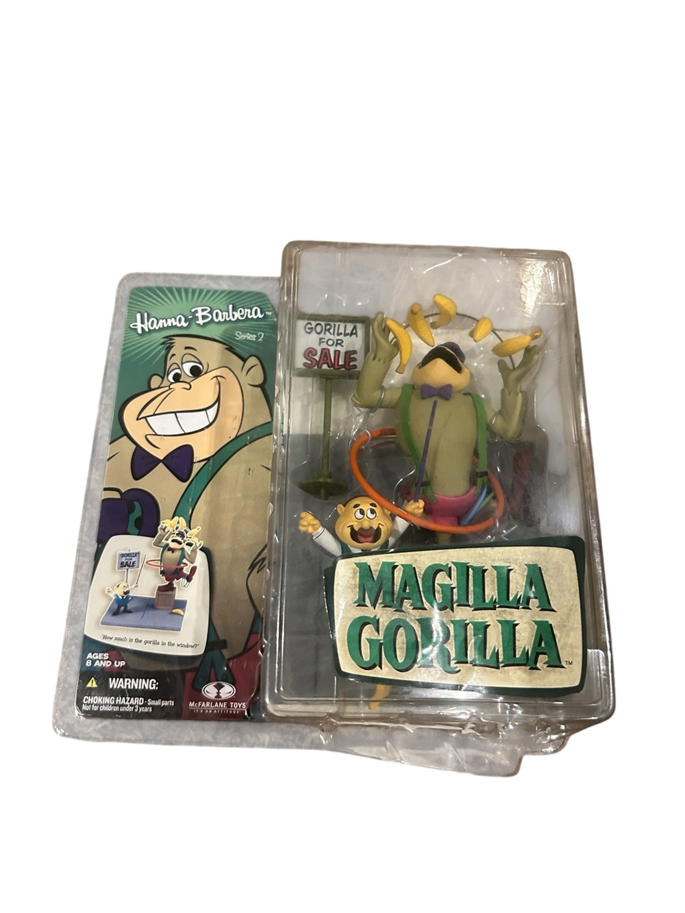 Vintage RARE Hanna Barbera Magilla Gorilla action figure set 2006 sealed deadsto